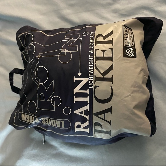 Misty Mountain Technical Lightweight Packable Rain Jacket Waterproof Sz L Hiking - Picture 9 of 11